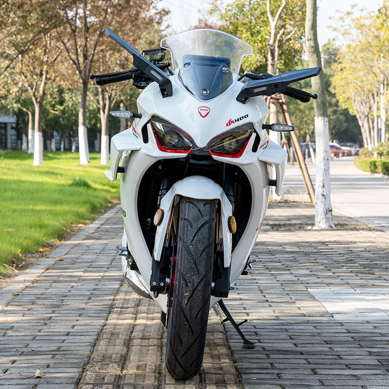 Cross-Border Twin-Cylinder Water-Cooled Motorcycle Can Be Registered as a Sports Car, Single Swing Arm Motorcycle, Ducason Dk400 Motorcycle