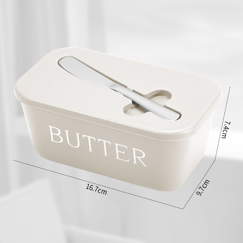 Butter Box Cross-Border Wholesale Pp Food Grade Large Capacity Butter Special Storage Box Sealed Household Cheese Preservation Box