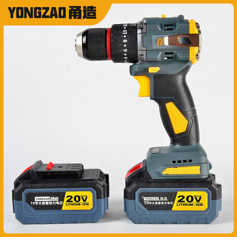 Industrial-Grade Pure Copper Brushless Impact Lithium Electric Drill with High Torque and Power, Quick-Release, Specialized for Woodworking, Doors, Windows, and Plumbing