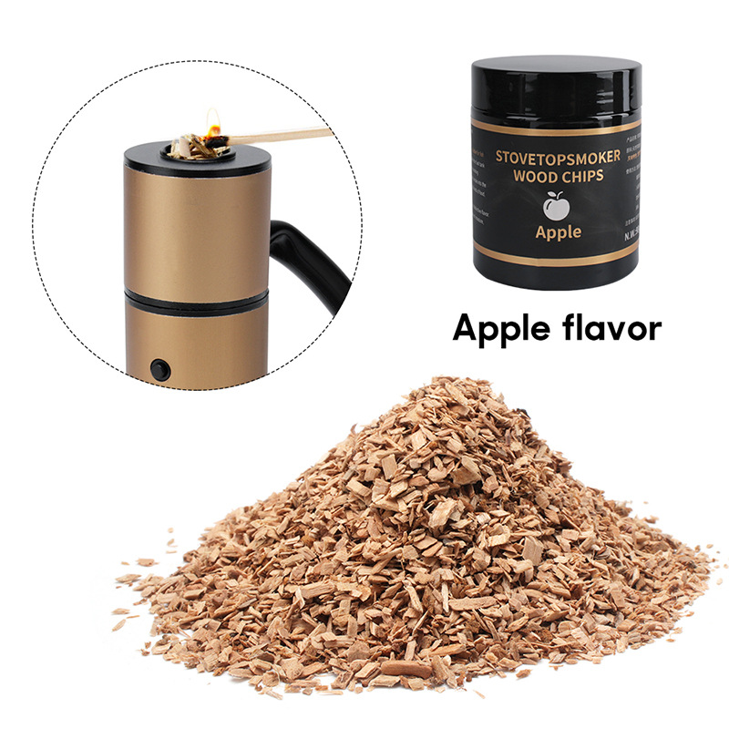 Cross-Border Kitchen Smoking Wood Chips Apple Walnut Cherry Oak Flavor Household Handheld Smoking Gun Molecular Gastronomy Wood