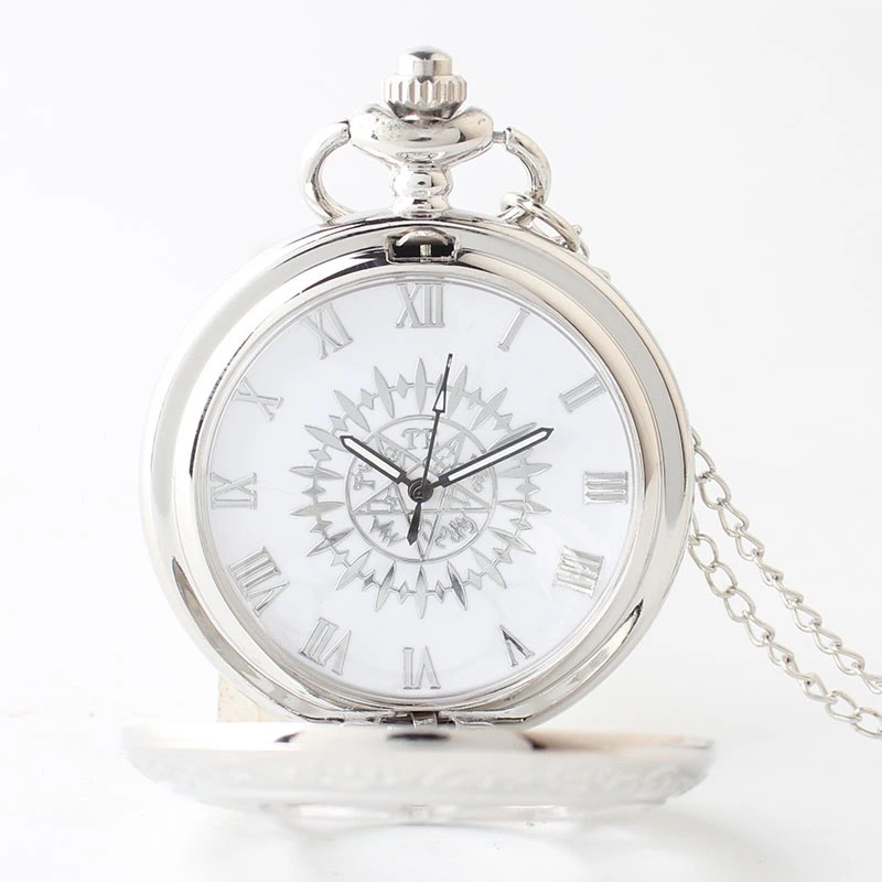 Hollow Petal Necklace Pocket Watch Black Butler Flip Watch Couple Fashion Pendant Quartz Watch Gift Wholesale Foreign Trade