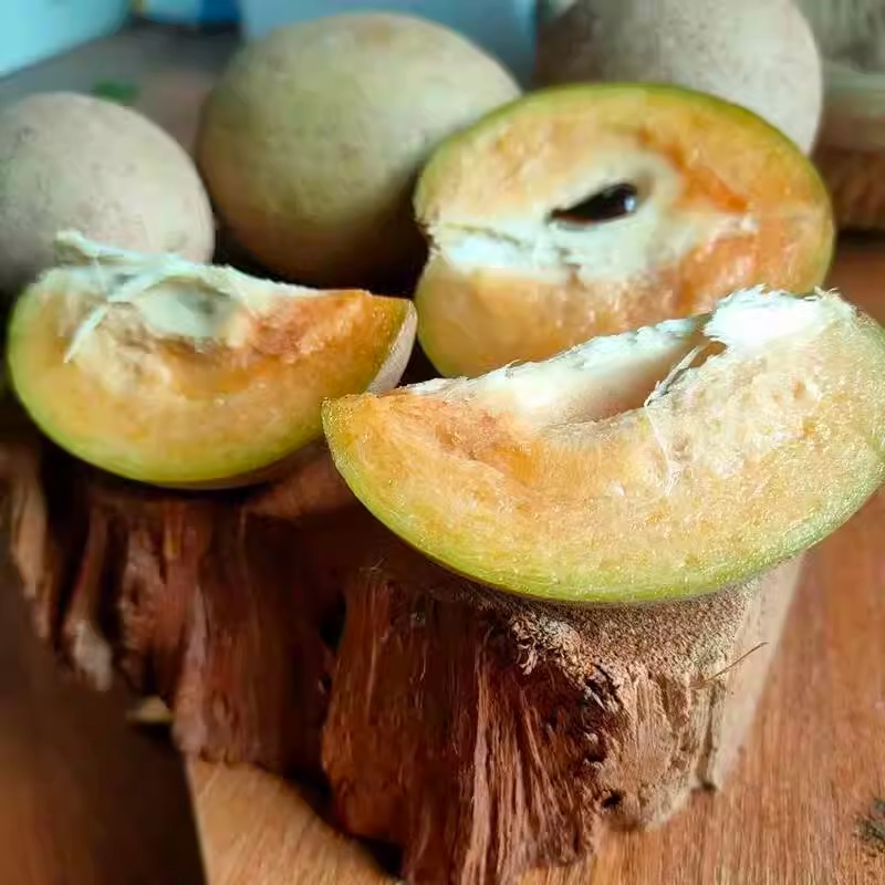 Hainan人心果 2.5kg Fresh Seasonal Fruit for Pregnant Women Tropical Prickly Pear Ginseng Fruit Specialty Ready for Sale