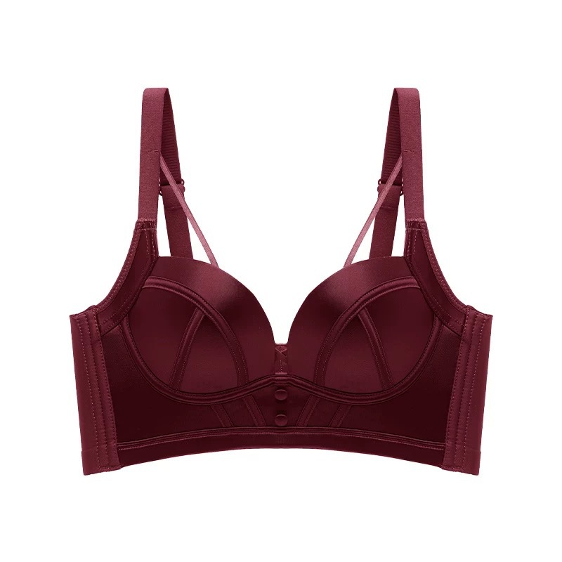 The Year of the Life of the Bride Red Underwear Women Gather Small Chest Large Bra No Steel Rings on the Collection of Para Milk to Prevent Sagging