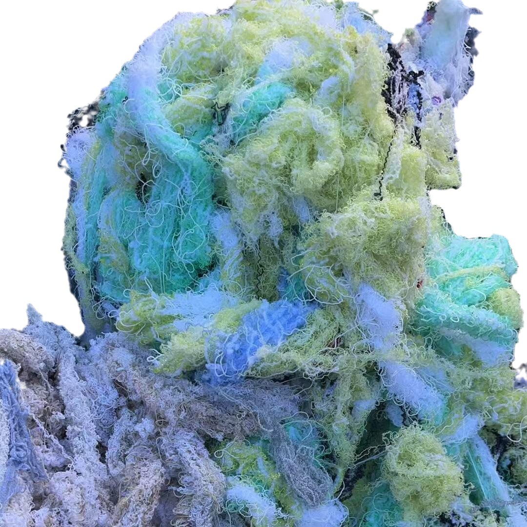 Manufacturer Supplies Colored Hand-Ripped Silk Wiping Machine Cotton Yarn Waste Yarn Oil-Absorbing Water-Absorbing Industrial Yarn Sock Yarn Light-Colored Waste Cotton