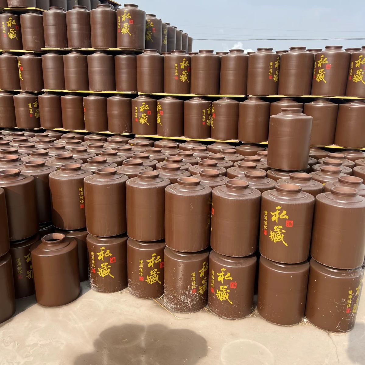 Manufacturer's Private Collection Straight Cylindrical Wine Jar with Faucet, Sealed Lid, Storage-Style Wine Vat, Thickened, Logo Customization Available