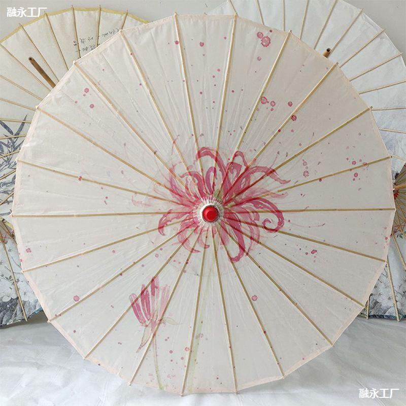 Stone Drum Rainproof and Sunproof Oil Paper Umbrella for Women, Ancient Style Props, Classical Dance, Han Dynasty Umbrella, Cheongsam Catwalk Ceiling, Tung Oil