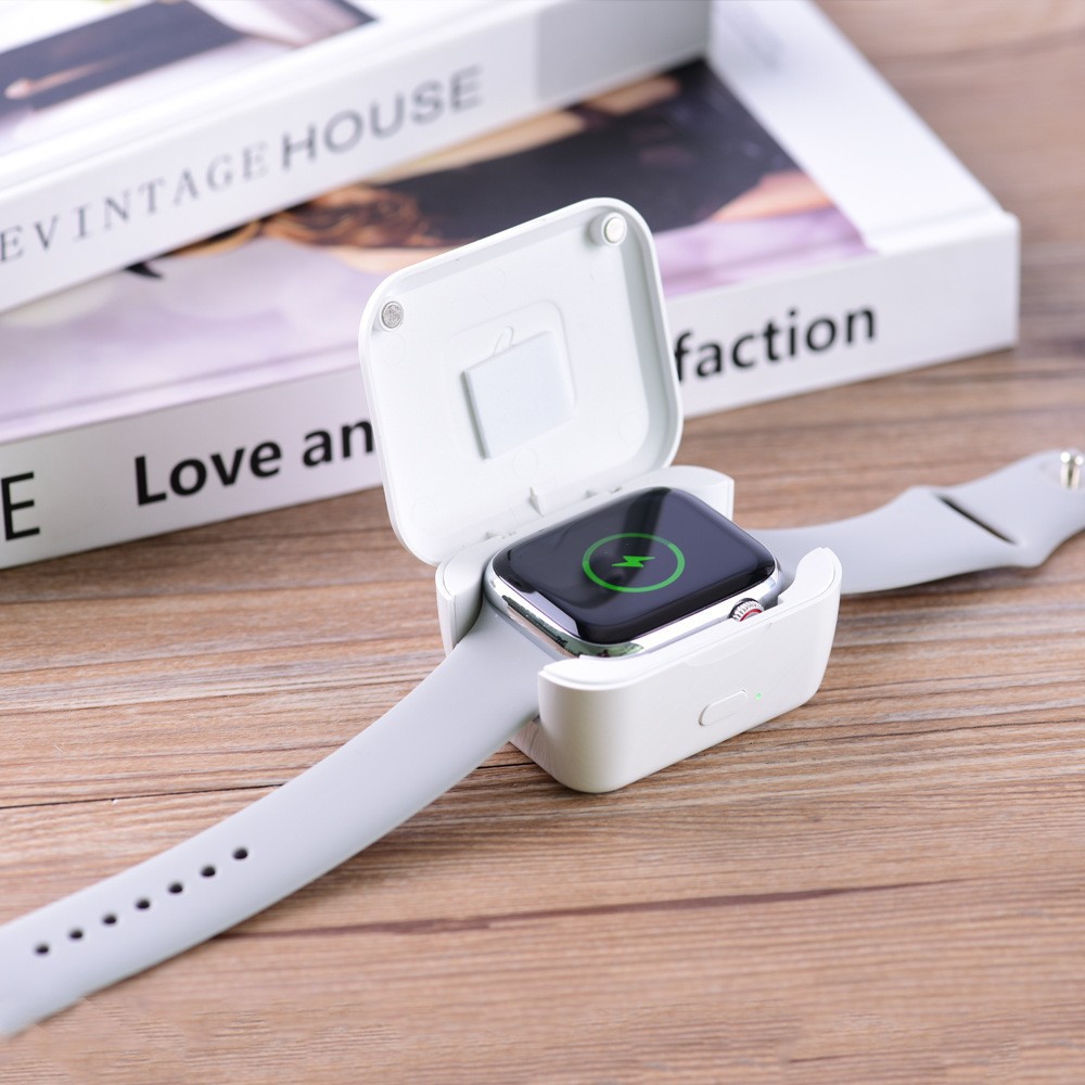 Умные часы беспроводная зарядка креативные смарт часы мини портативный зарядный блок