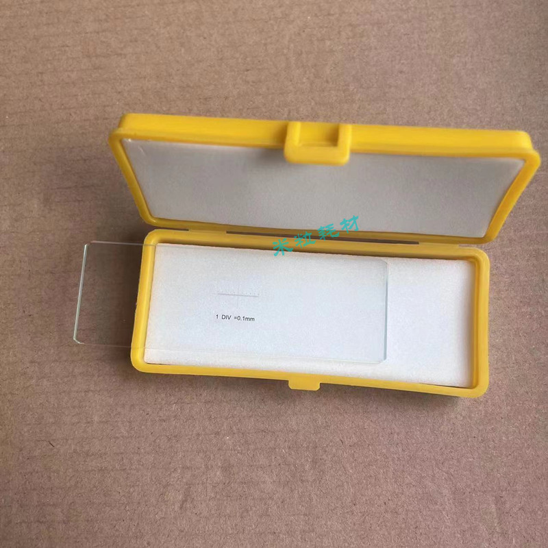 C1 Objective Micrometer for Microscope 0.1mm Table Micrometer Eyepiece Micrometer Micrometer