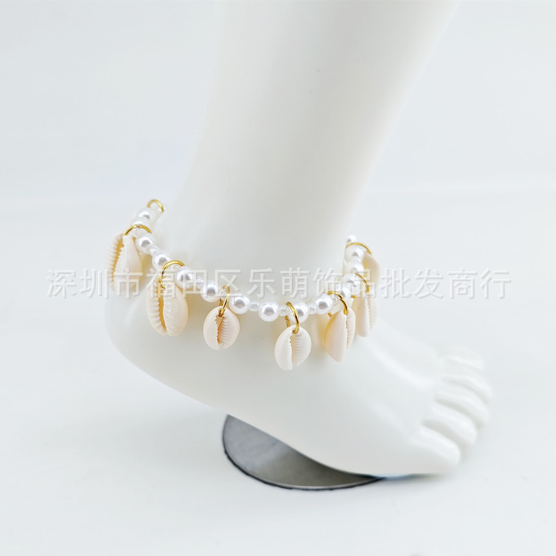 Ocean Wonder Moana Anklet Shell Chain Tassels Chain Little Girl Princess Jewelry Movie Peripheral Jewelry Children