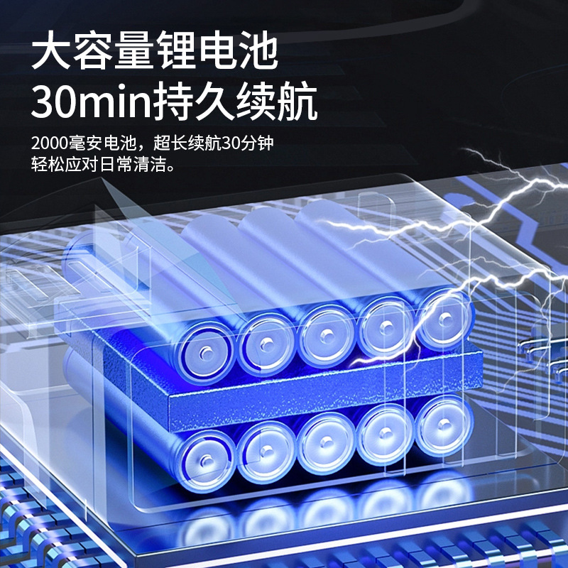 Cross-border new household vacuum cleaner small car wireless charging automatic high-power powerful car vacuum cleaner