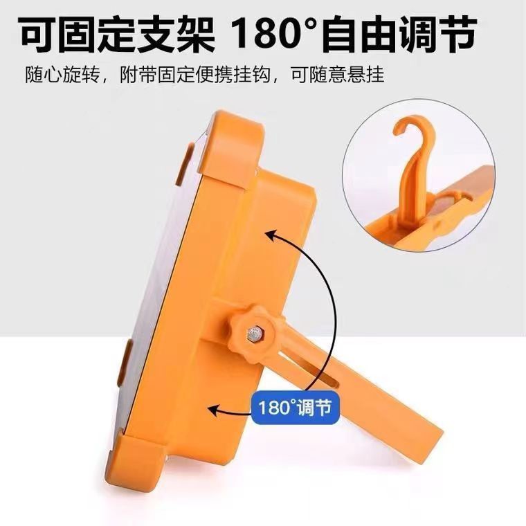 Cross-Border Hot-Selling Outdoor Solar Satchel USB Charging Floodlight Stall Camping Style Solar Emergency Lighting