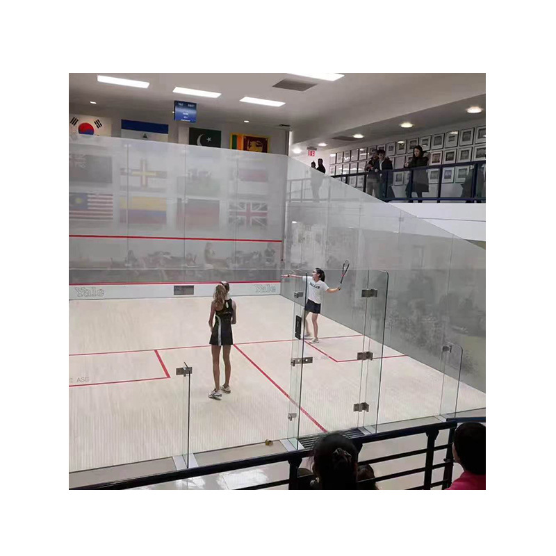 Indoor and Outdoor Color Full-Glass Squash Training and Competition Venue Design and Construction Manufacturer