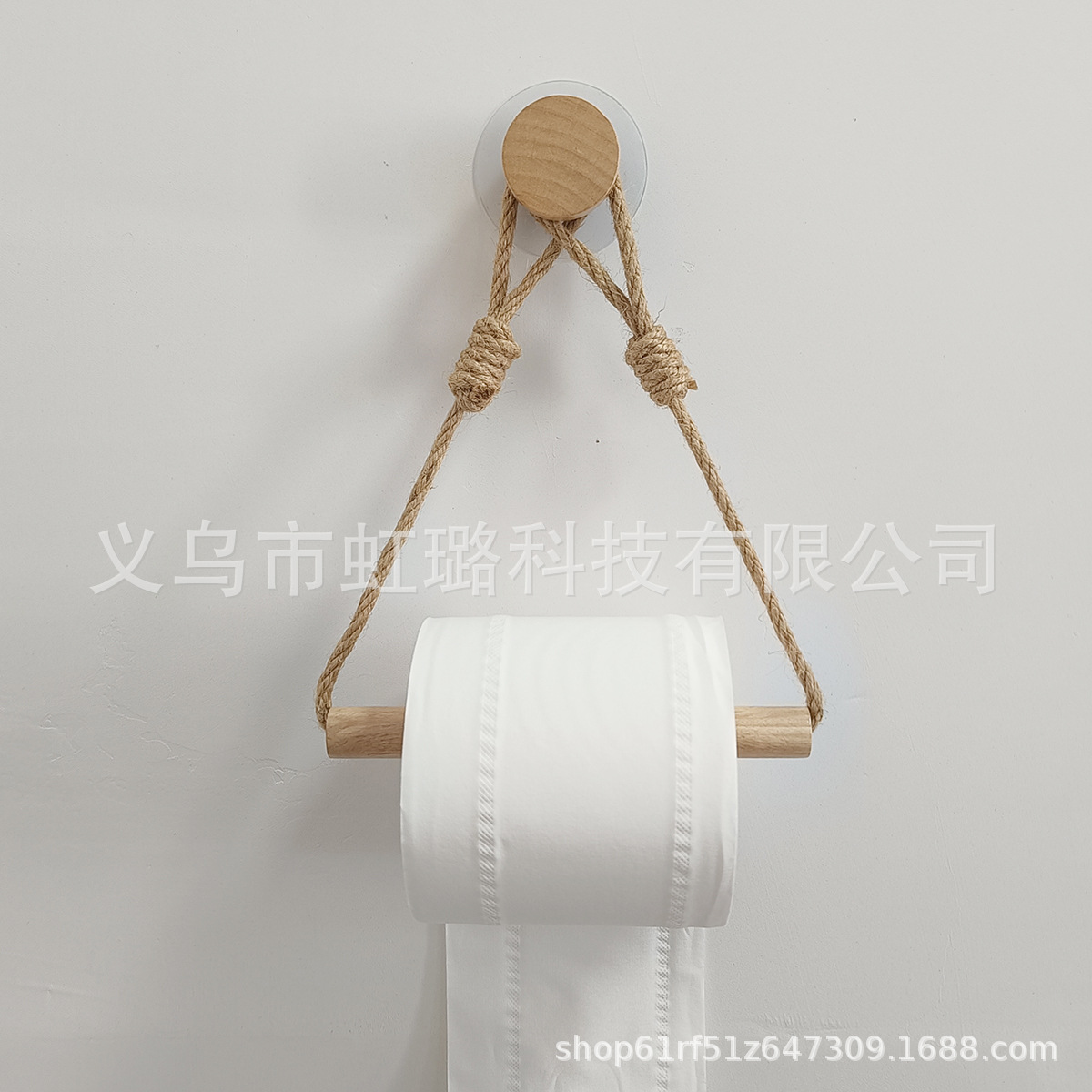 Держатель для туалетной бумаги из веревки, без сверления