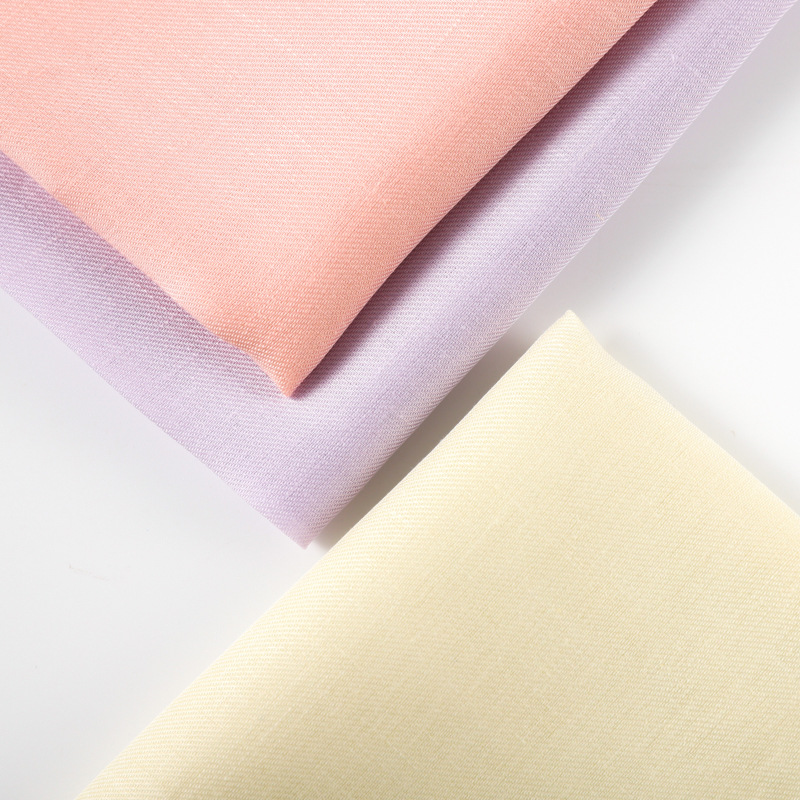 tencel Lyocell Linen Interwoven Twill Shirt Fabric Spring and Summer Lightweight Breathable Dress tencel Fabric