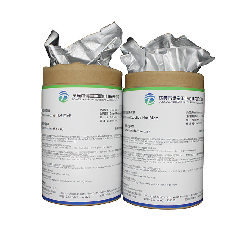 Debao Pur Hot Melt Adhesive for Bonding Metal, Glass, and Leather, Reactive Hot Melt Adhesive, Self-Adhesive, High Viscosity