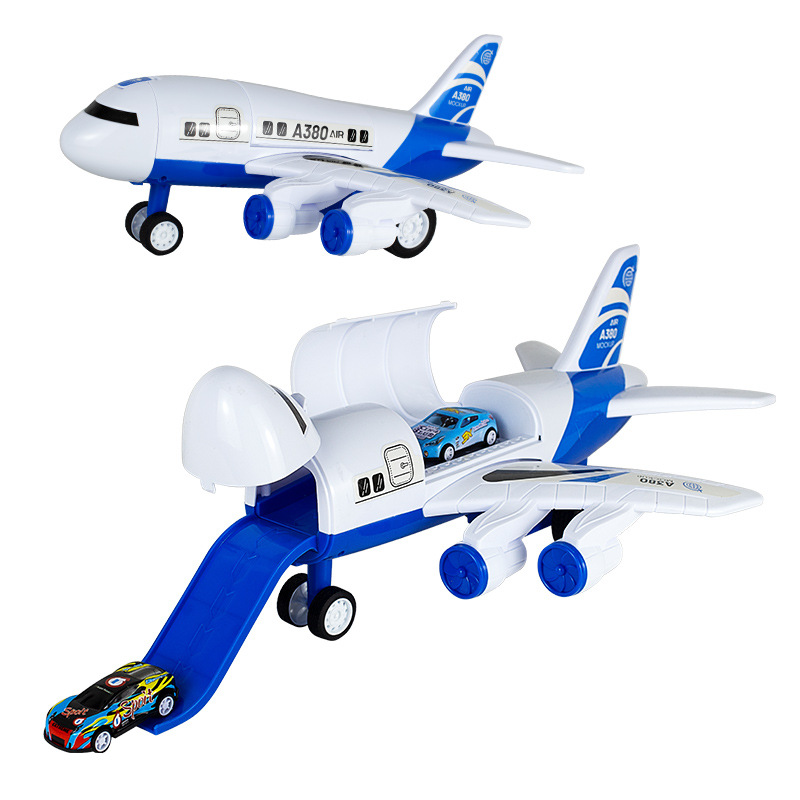 Children's Toy Plane Inertia Track Sliding Alloy Car Boy's Birthday Gift 3 Years Old 2 Baby Toy Car