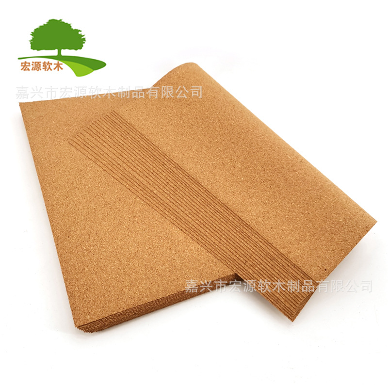 Hongyuan Cork Wholesale Cork Sheet Cork Sheet Processing Sound Insulation Cork Paper Production and Production Factory Direct Sales