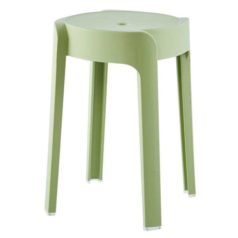 Plastic Stool Household Stackable Cyclone Stool Simple Living Room Dining Table Round Stool Portable Windmill Stool Creative Bench