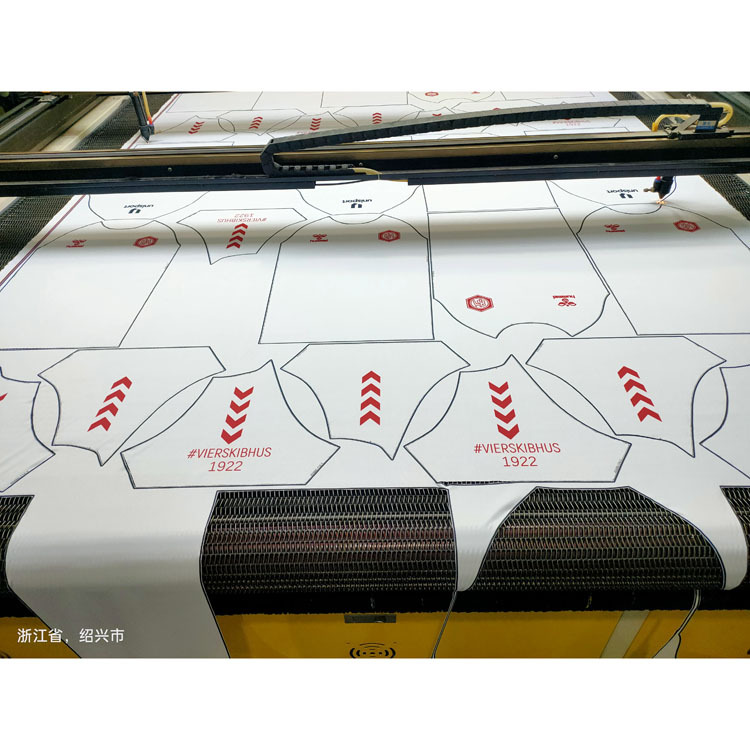 Laser Cutting Digital Printing of Sports Clothing Pieces, Laser Cutting and Printing of Luggage, Jerseys and Toy Fabrics