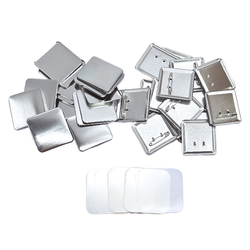 Manufacturer Wholesale 50*50 Metal Badge Materials, Special-Shaped Consumables, Badge Making Accessories, Special-Shaped Badges