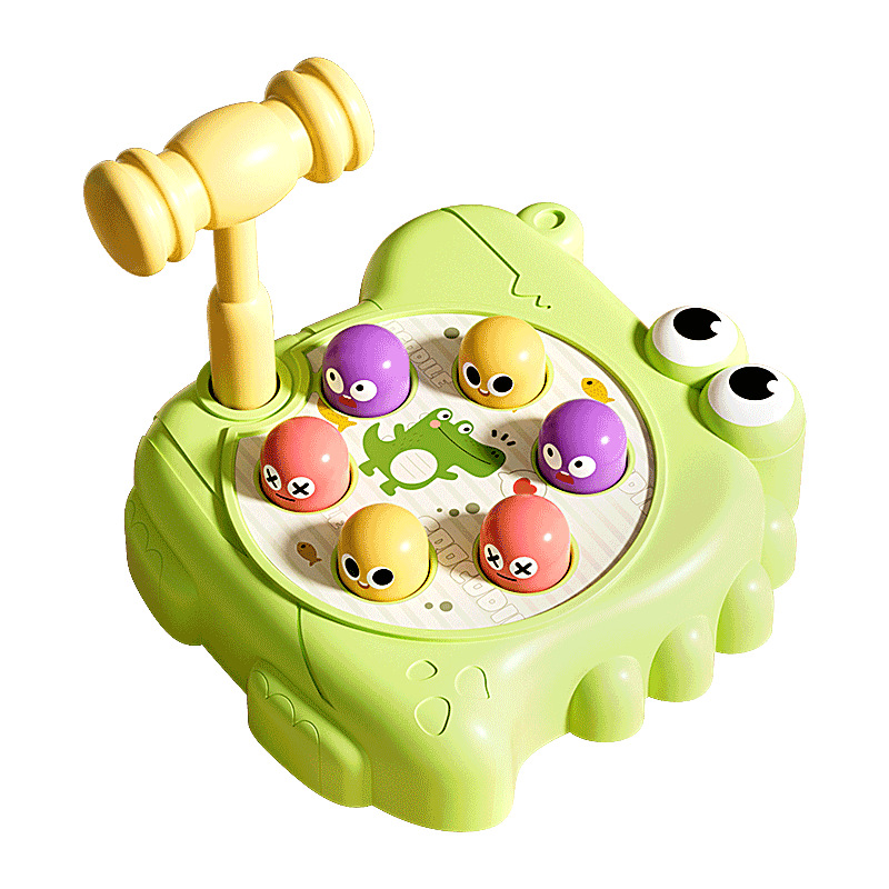Baby Crocodile Hit Hamster Toy Children's Early Education Puzzle Press Tap Desktop Parent-Child Interactive Small Toy Gift