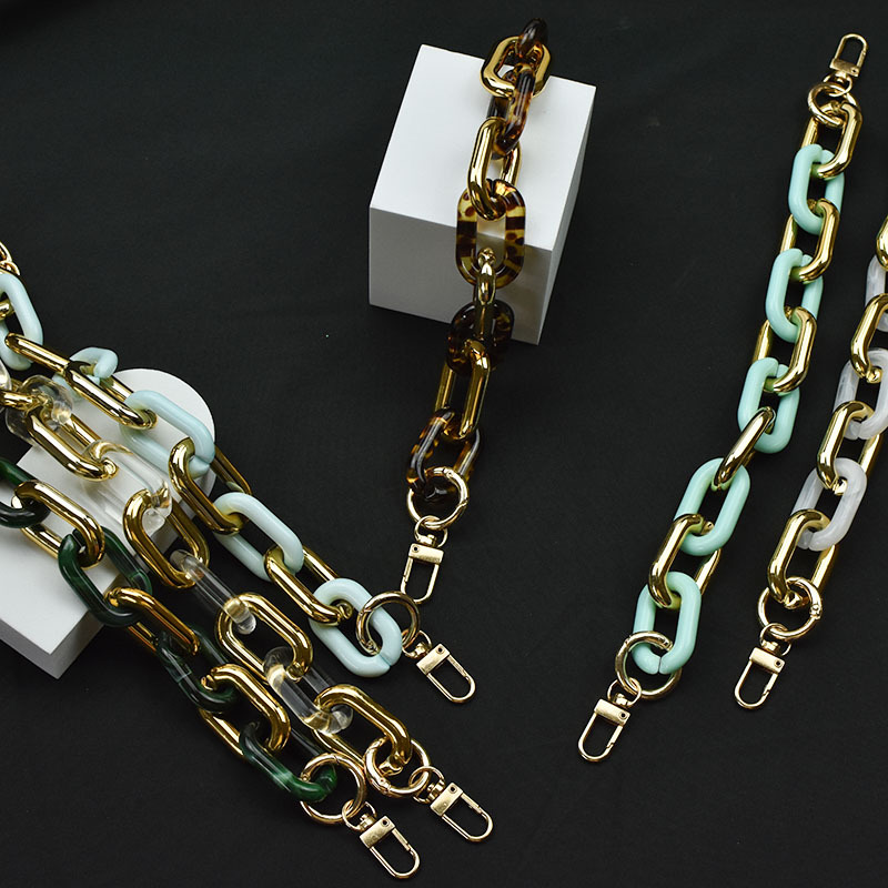 DIY30cm portable acrylic chain decorative chain can be customized length multi-color optional bag chain