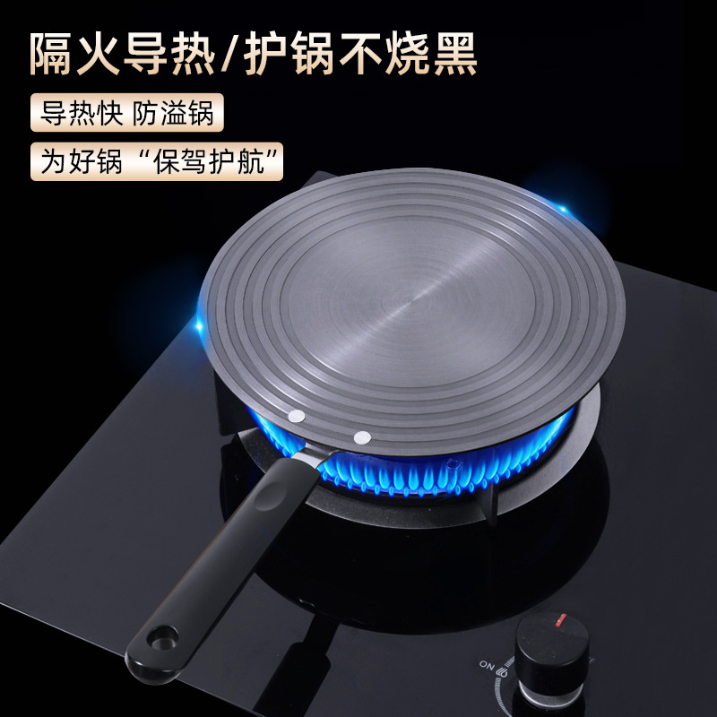 Yongkang kitchen heat conduction plate gas stove gas stove heat insulation plate multifunctional anti-burning black heat conduction plate thawing plate wholesale