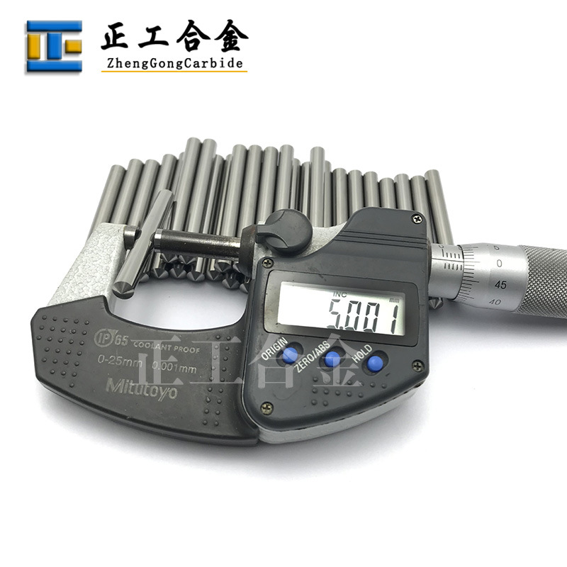 Yl10.2 Fine Capsules Tungsten Steel Round Rod 5 * 50mm * 120 ° Conical Tungsten Carbide Needle High Speed Rotary Thimble