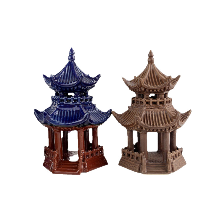 Micro-Landscape Water-Absorbing Stone Rockery Bonsai Landscaping Tea Room Decoration Feng Shui Ornaments Aquarium Fish Tank Ceramic Ornaments