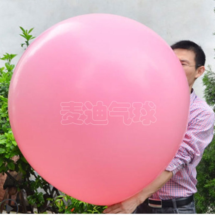 Thickened 36inch Large Balloon Extra Large Ground Popping Ball Kidsren's Explosion-Proof Outdoor Oval Balloon Latex Toy Arrangement