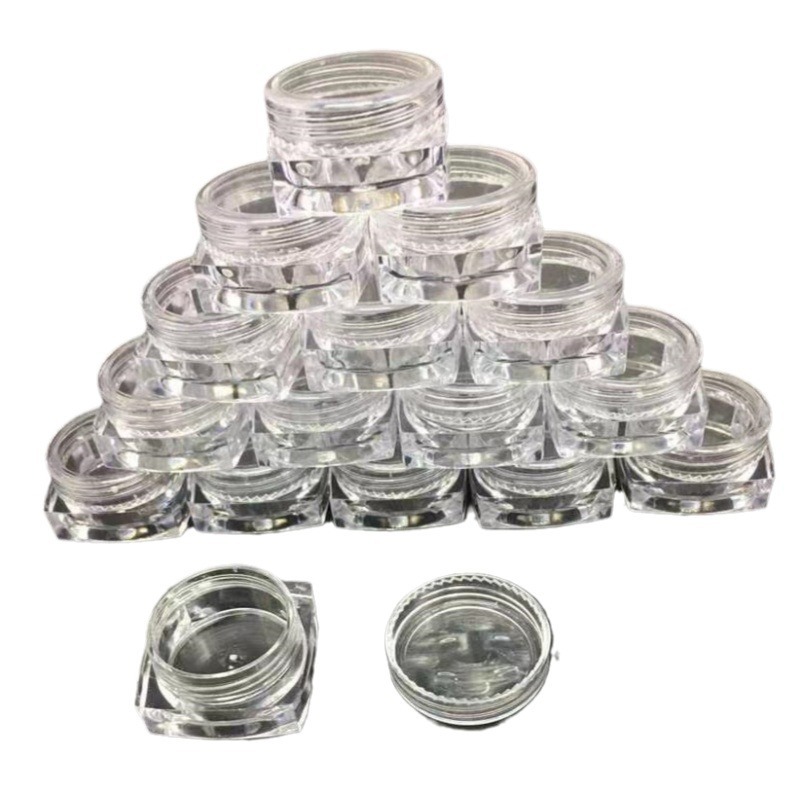 Amazon explosions small square bottle can hold nail diamond jewelry magic mirror powder glitter glitter powder wizard beads box