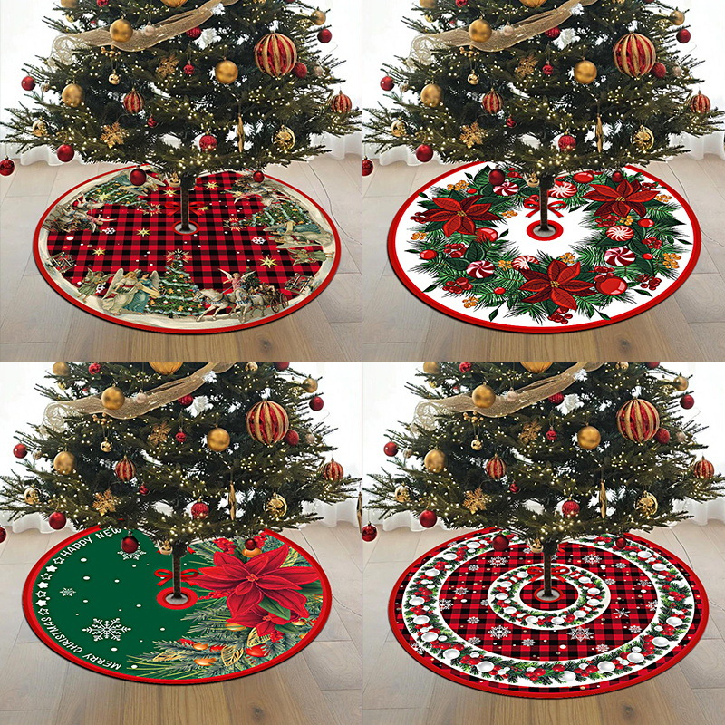 Amazon cross-border new Christmas decoration Christmas tree skirt exquisite Christmas tree decoration Christmas decorations wholesale