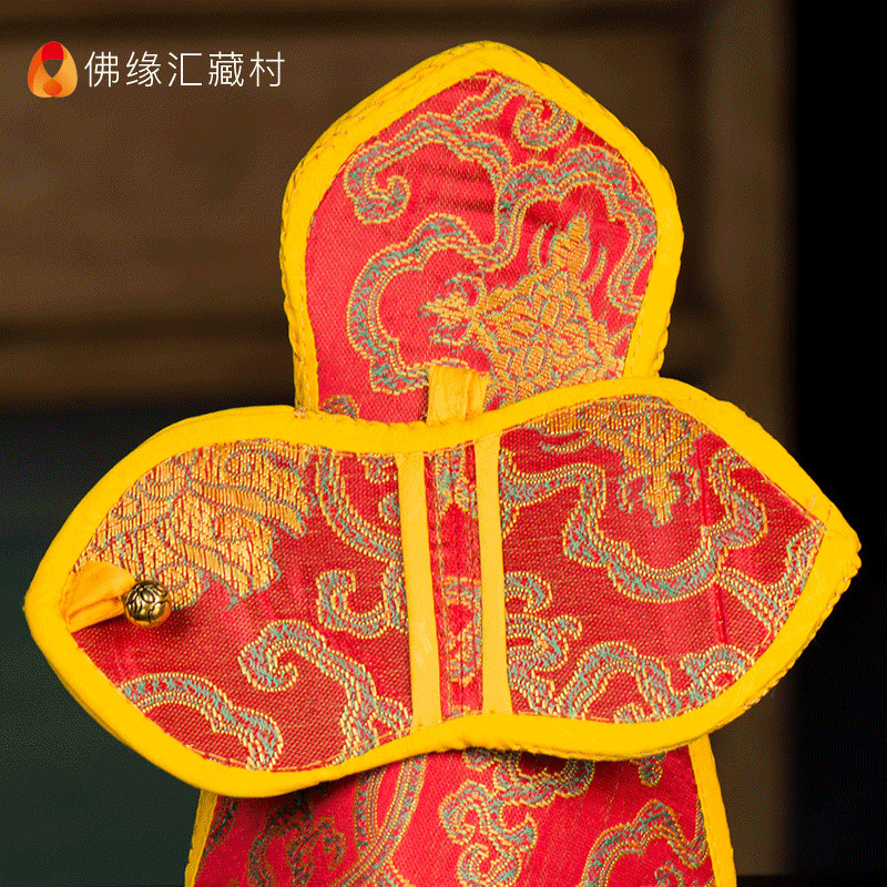 Buddha Yuan Huijin Gang Bell and Pestle Protective Cover Xizang Tantra for Nepal Hand-embroidered Double-layer Bell and Pestle Cover Large