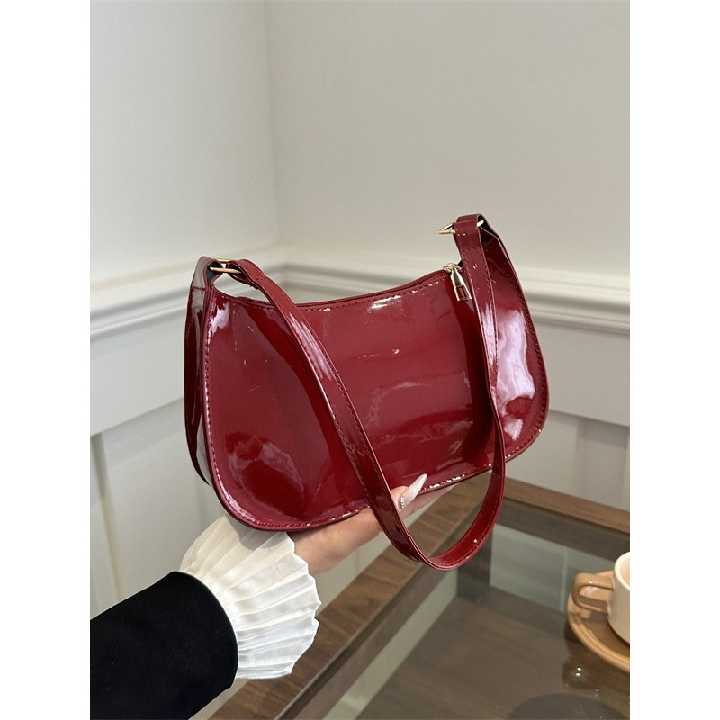 Cross-Border Exclusive Label Underarm Bag 2025 New Korean Style High-End Commuter Simple Shoulder Bag for Women Versatile Waterproof