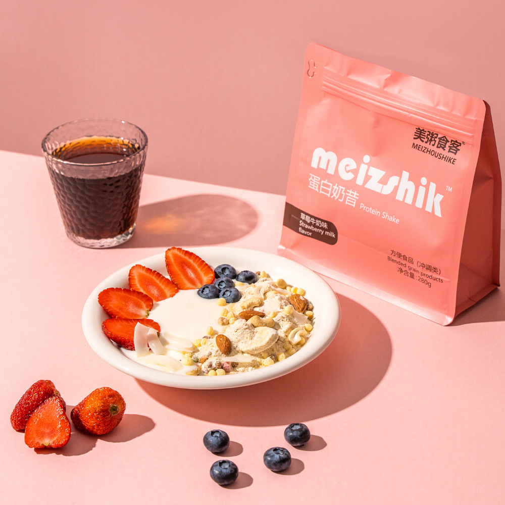 Meal Porridge and Food Customers' Popular Protein Milkshake Meal Replacement Cereal with the Same Style Full Meal Replacement Powder Ye Made m Wholesale