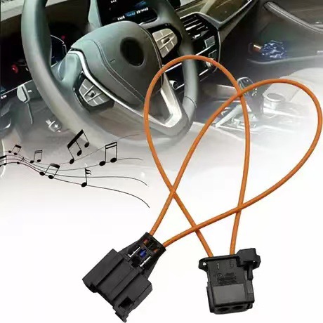 New MOST fiber optic line loop plastic fiber optic short connector test loop repair meeting road male head female head pair