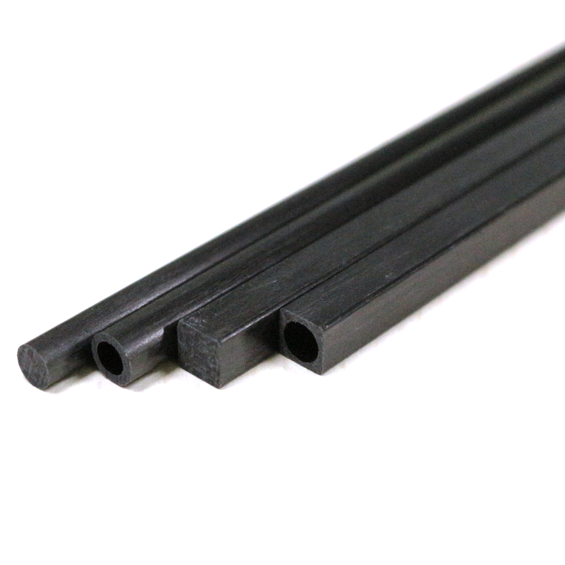 High-strength outer square inner round black carbon fiber square tube carbon fiber products