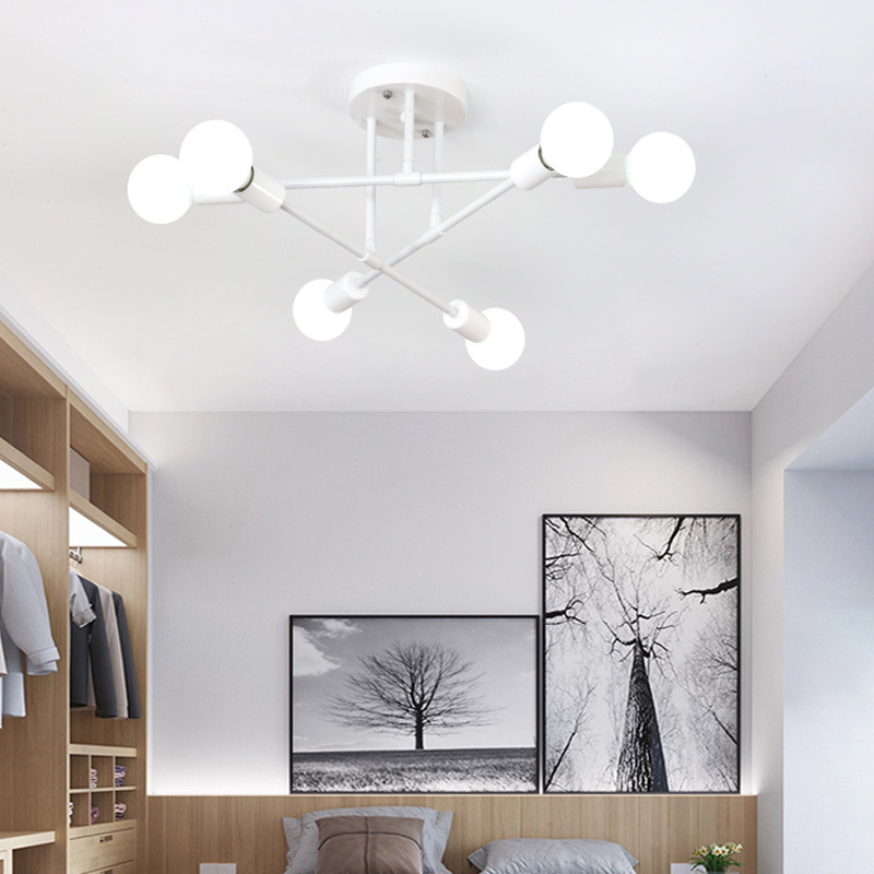 Chandelier Cross-Border Wholesale American Living Room Modern Simple Atmospheric Bedroom Main Light Restaurant Light Nordic Chandelier