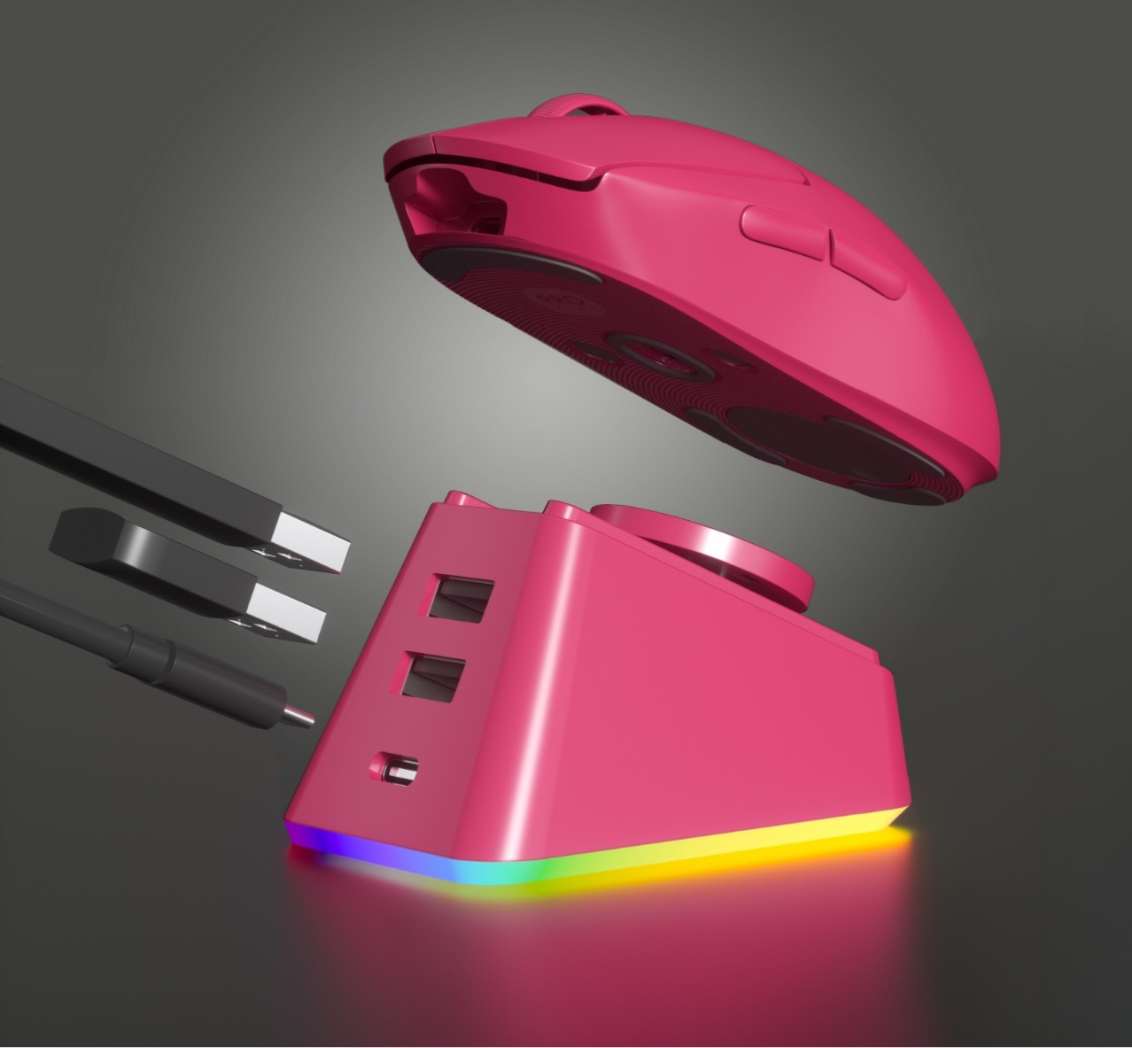 Suitable for Luo G Shit King GPW Wireless Mouse Charging Base G502 Wireless G703 Mouse G903 Conversion Module