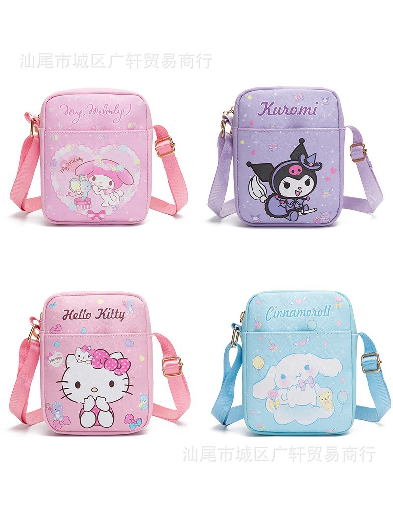 Мобильная сумка для детей, удобная сумка с мультяшным котом