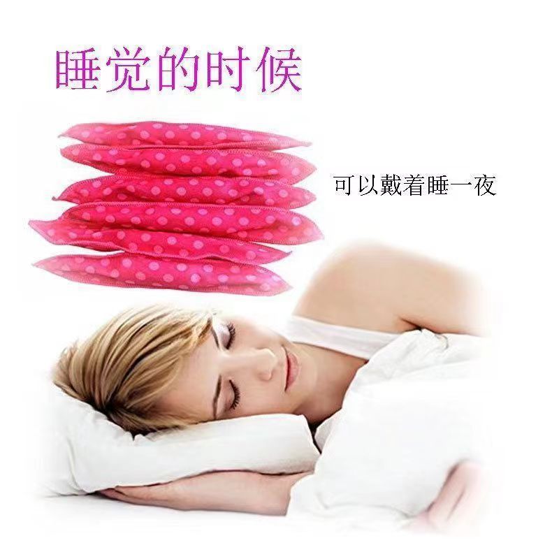 Wave point hair curls pear flower head curls creative sponge dry hair sleep curling stick lazy magic curling iron new