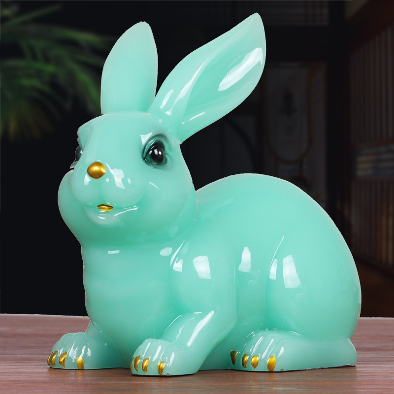 Декор для винного шкафа в гостиной, безопасный и богатый кролик, украшение для входа, ТВ, подарок на новоселье, счастливая новая квартира