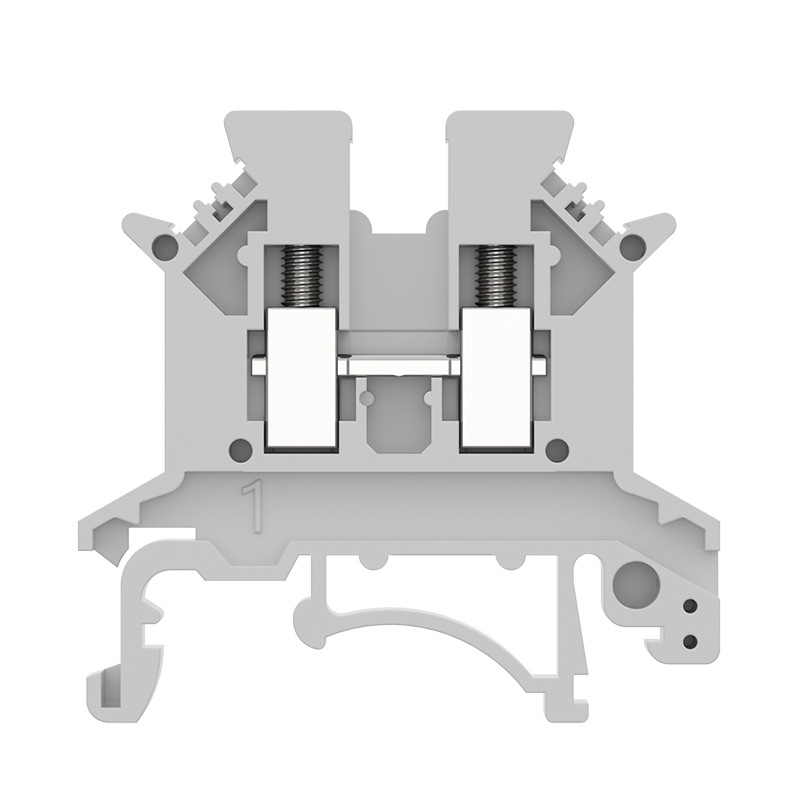Uk2.5b Terminal Block 2.5 Square Rail Type Combination Terminal Pure Copper Flame Retardant UK2.5-B Fast Terminal