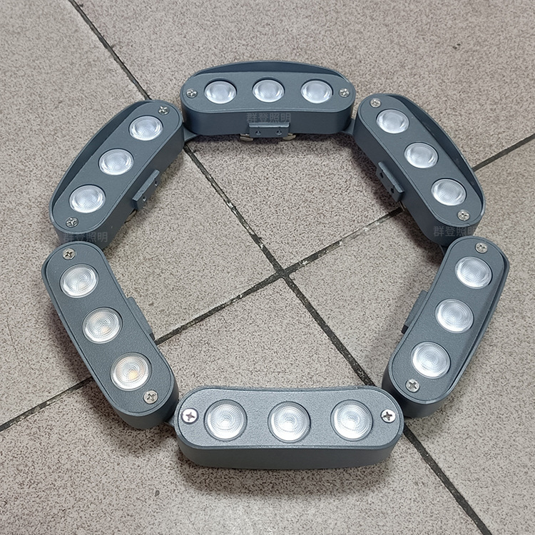 Source Manufacturer Municipal Engineering Lighting 3W 4W Tile Corrugated Light Free Splicing Led Tree Hugging Light