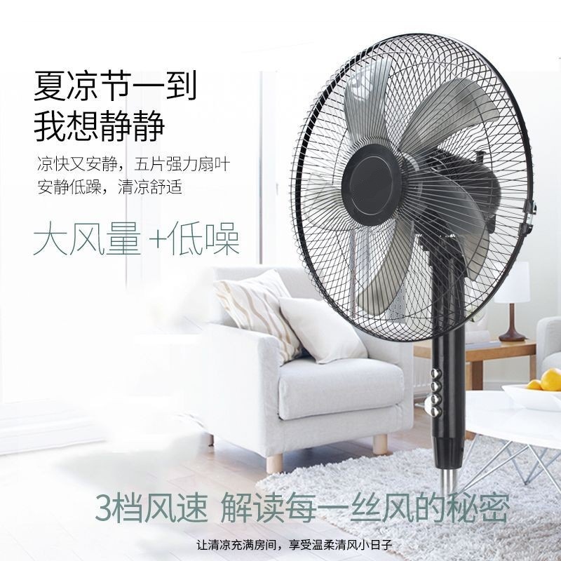 Wholesale Electric Fan High Wind Floor Fan Office Remote Control Timing Electric Fan Household Stereo 16inch Fan