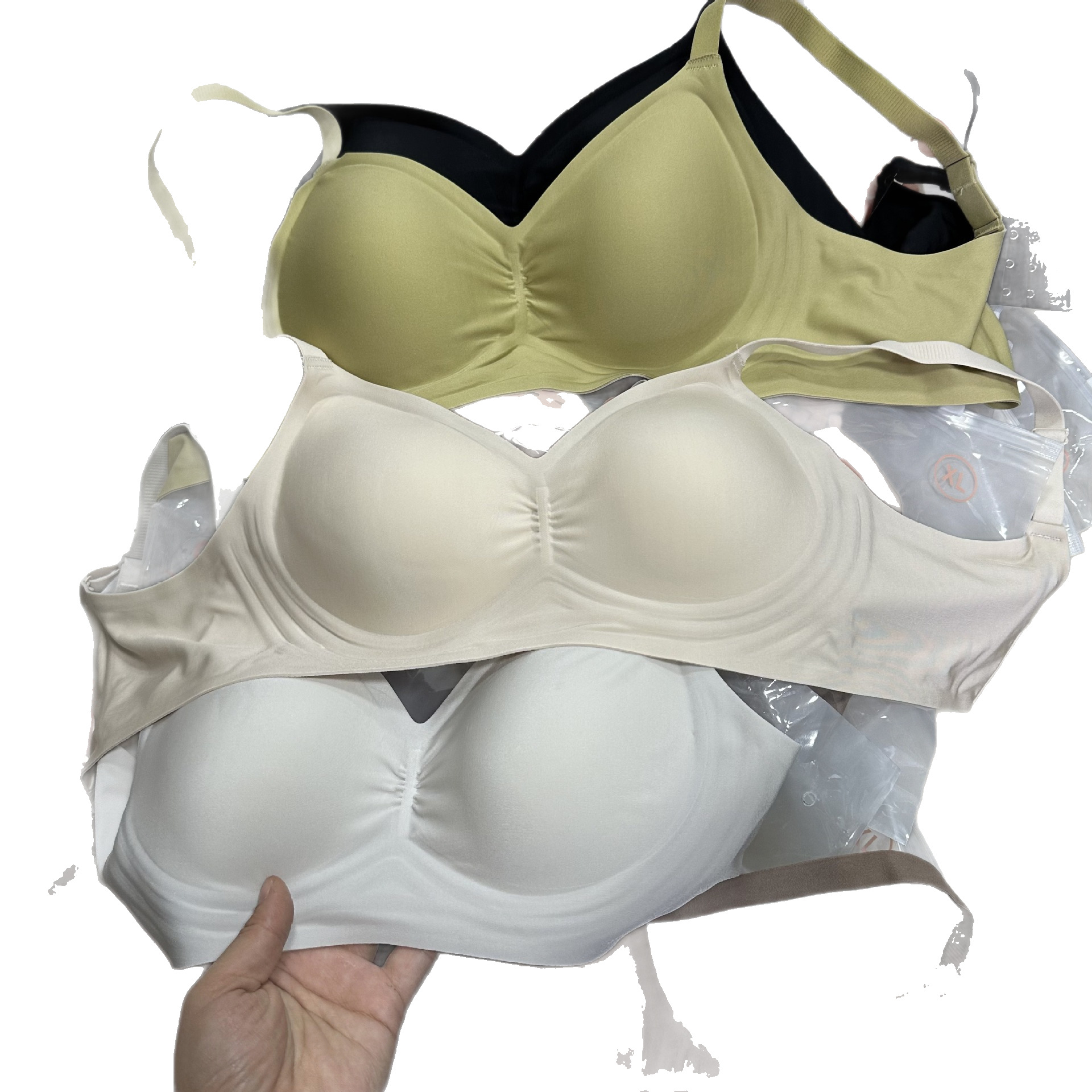 Pick Color Pick Size Milk Leather S-XXL Fixed Cup Latex Underwear