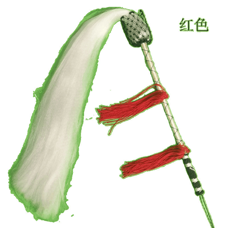 Free Shipping Tai Chi Dusting Imitation Ponytail Floating Dust Real Ponytail Dusting Tai Chi Sweeping Rope Prop Supplies Dusting Prop