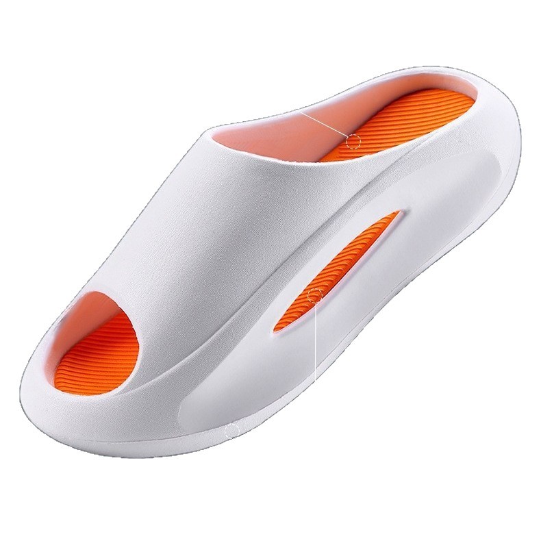 Designed for Outer Wear, Fashionable Sports Slippers, Thick-Soled, Personalized, Non-Slip, Anti-Odor, Wear-Resistant, Soft-Soled Men's Slippers Wholesale