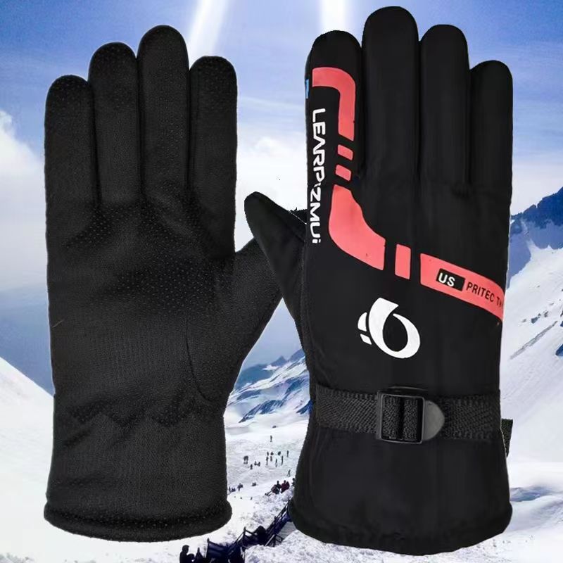 Winter gloves warm cycling men's thickened windproof waterproof motorcycle riding gloves outdoor skiing large cotton gloves