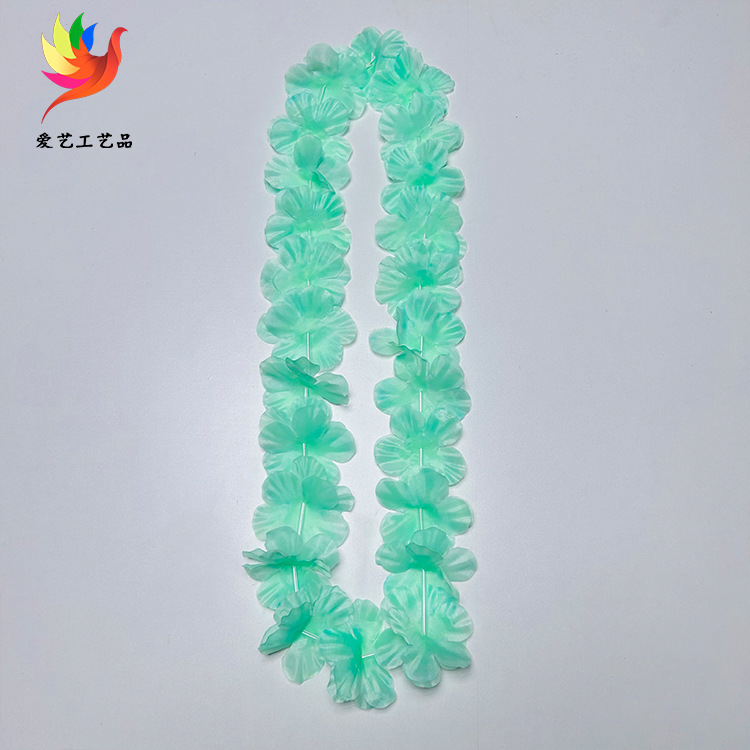 Macaron color polyester cloth simulation petal wreath 24 pairs of petals diameter 6.5cm length 100cm colorful wreath